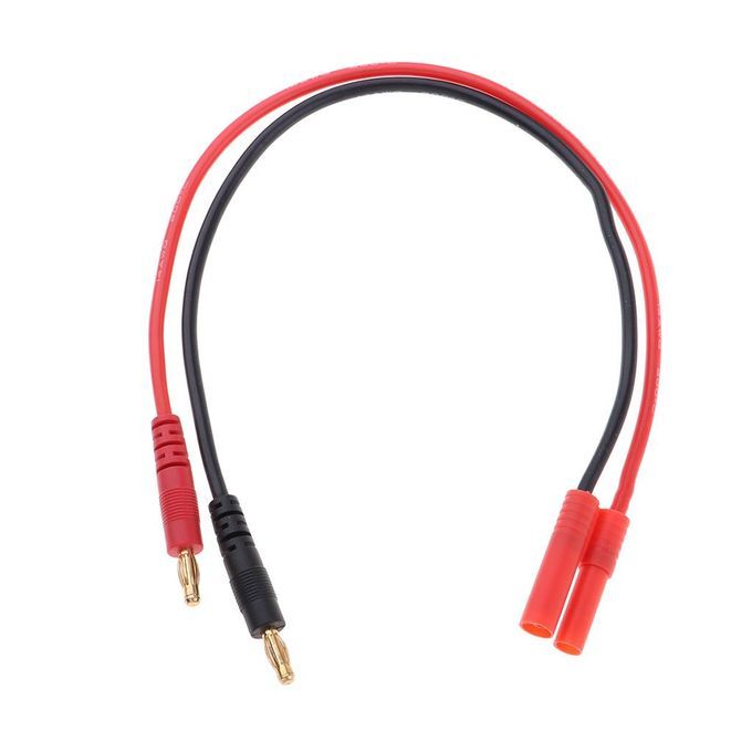 B6 B6AC Battery Adapter Charge Cable 4mm Banana Bullet Connector To