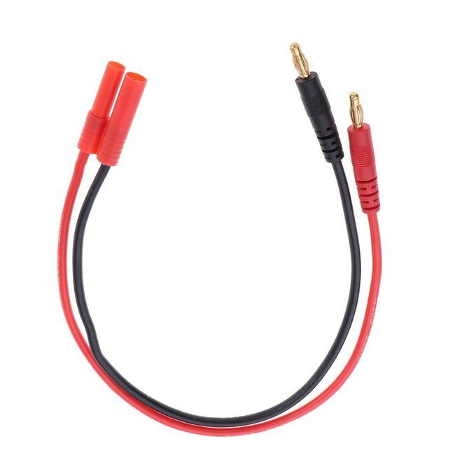 B6 B6AC Battery Adapter Charge Cable 4mm Banana Bullet Connector To