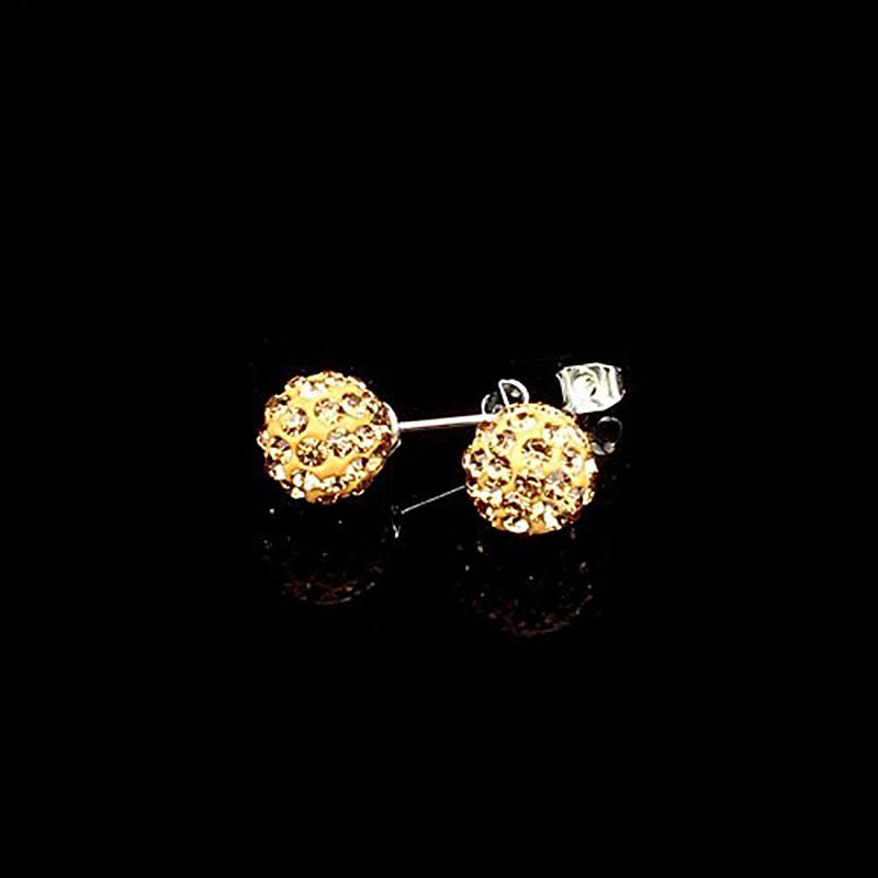 Crystal Ball Shamballa Bracelet Earrings Set Neck
