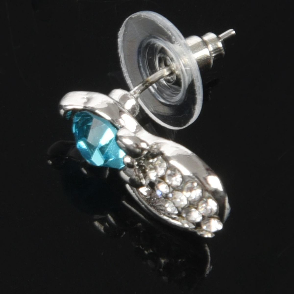 Women Fashion Rhine Cat Ear Stud Earrings Neck