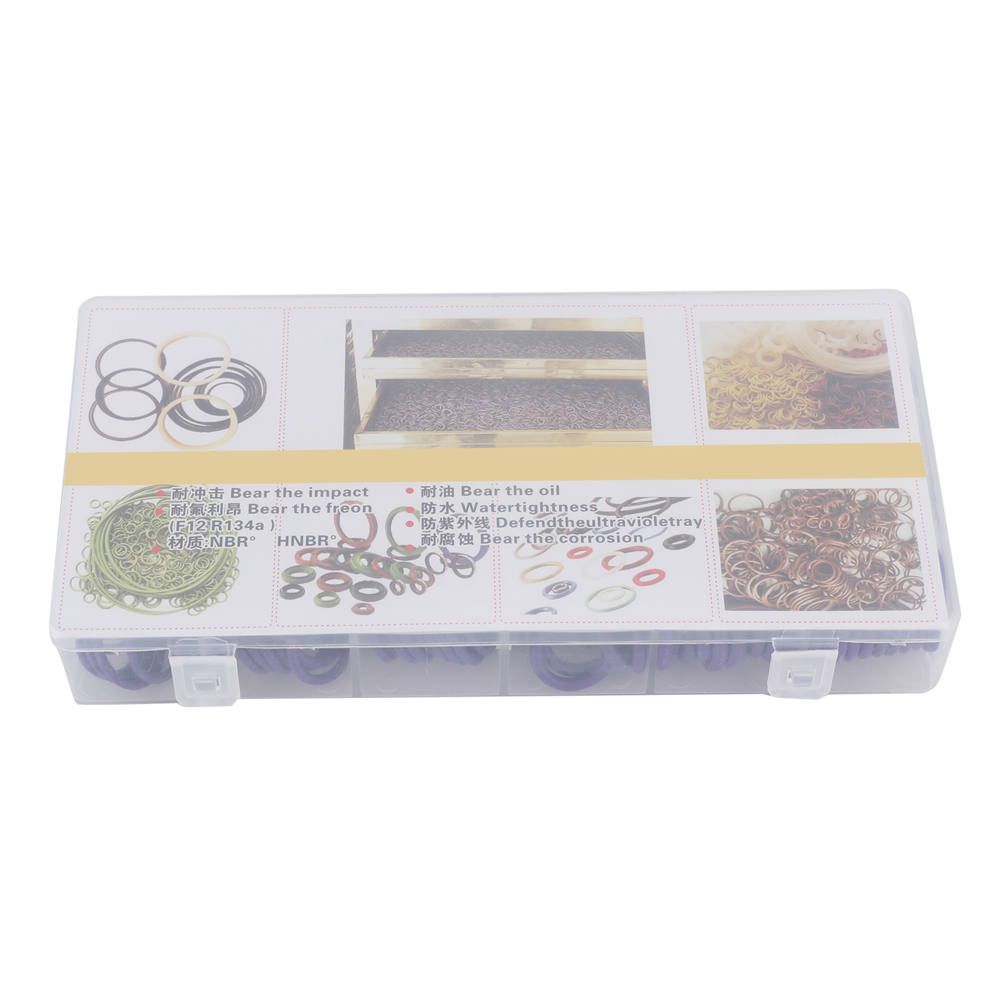 225pcs Rubber O‑Ring Assortment Set UV Protection For AC