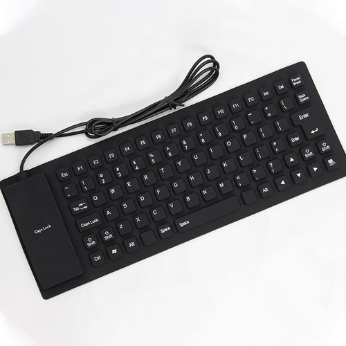 External + Foldable Keyboard USB Wired Keyboard For PC Laptop