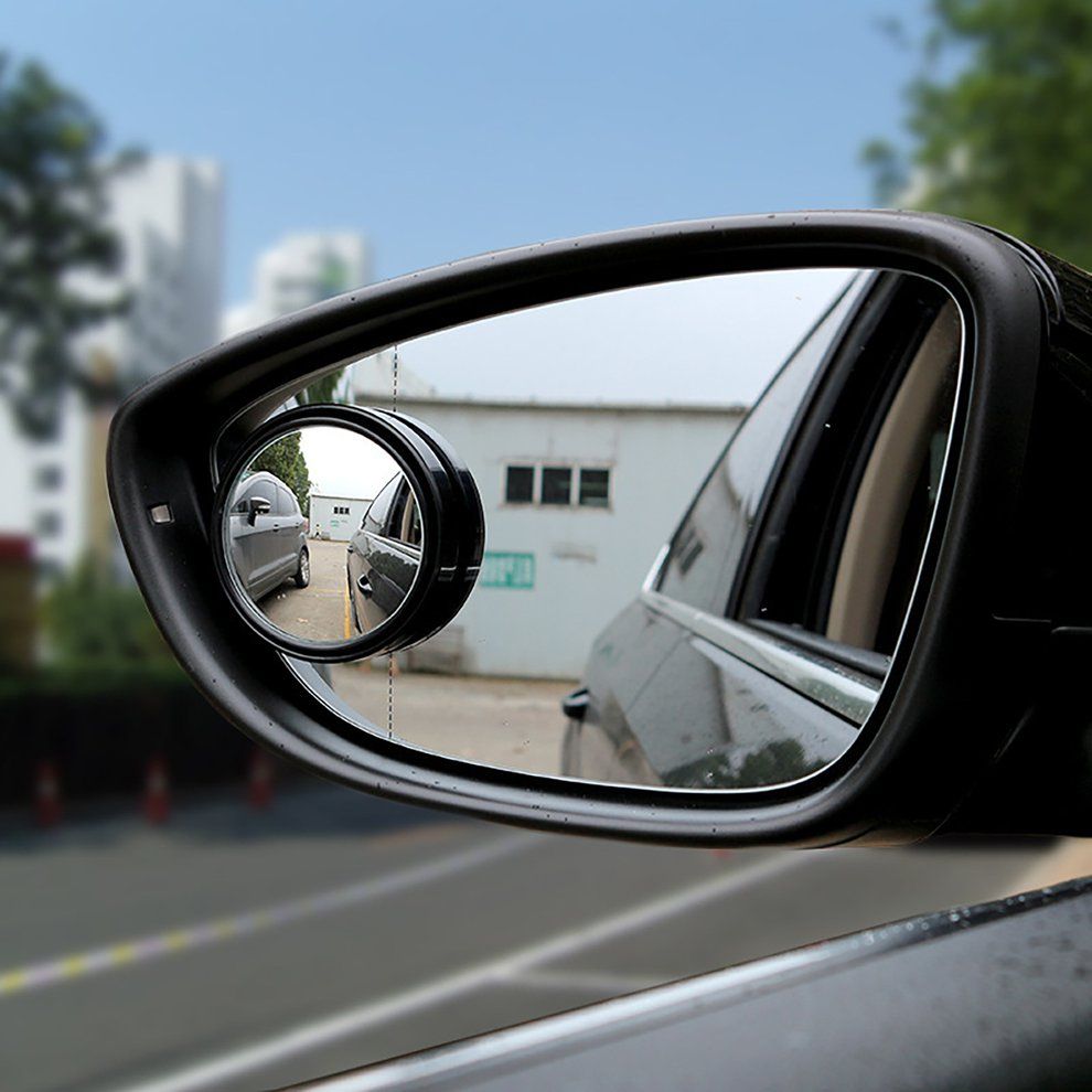 Ar Round Mirror Blind Spots Rearview   Auxiliary   Wide-angle  -black