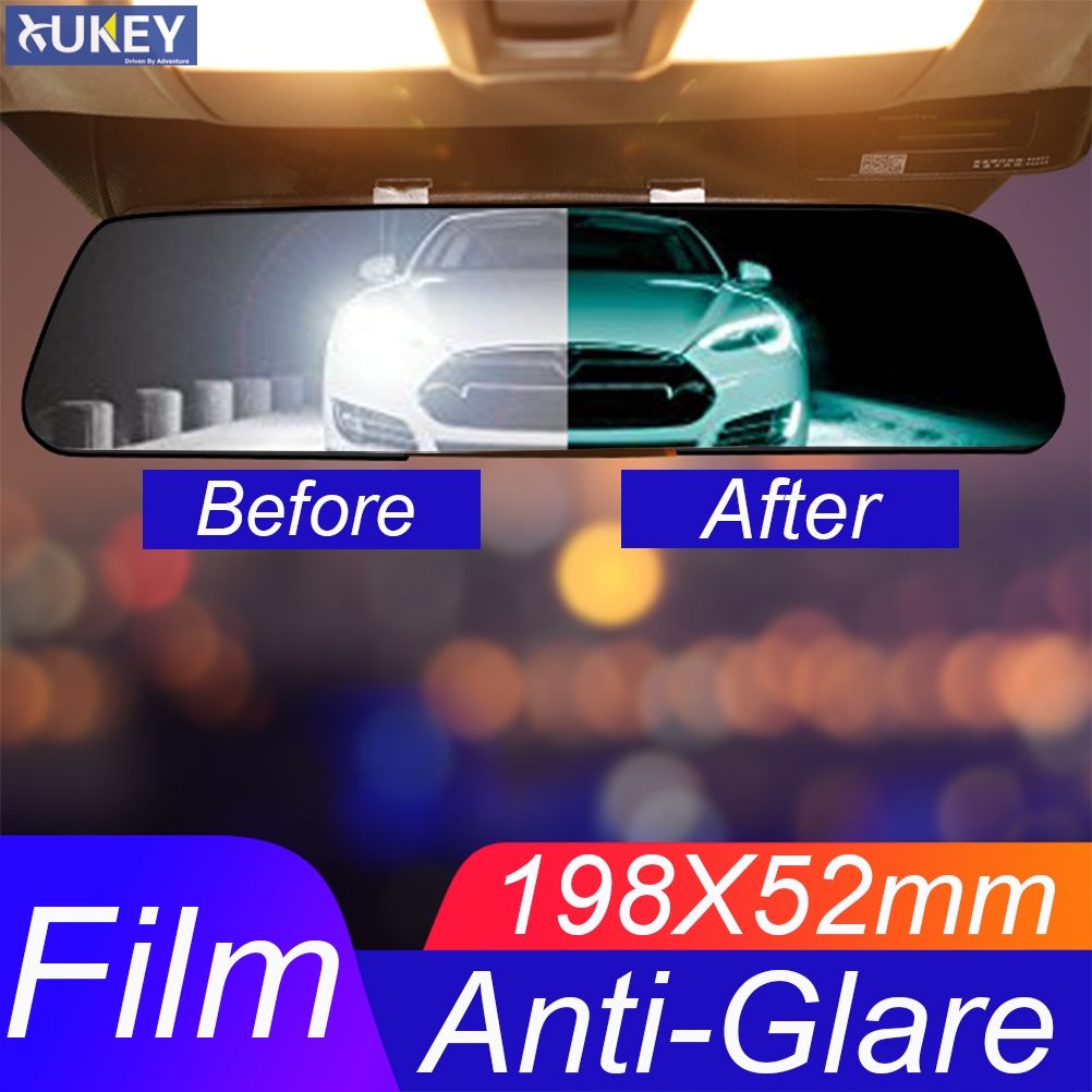 1 Set Universal Car Interior Rearview Mirror Anti-Glare Film Rear View Anti