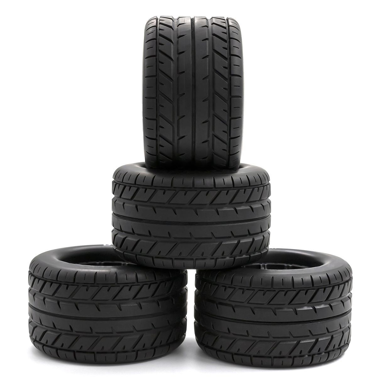 Car Tires With Wheel Rims 4pcs Replacement For 1/10 LOSI