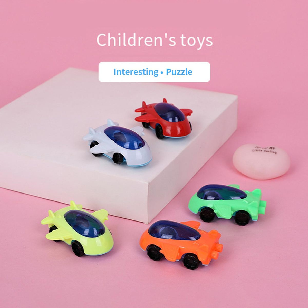 10Pcs Children Toy Planes Cartoon Airplane Pull Sliding Toys