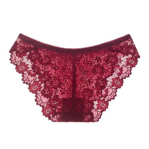 6 In 1 Sexy Lingerie Erotic Underwear Sexy Lace Transparent Temptation Three Point Low Waist Women's Pants G String Thong Underwear