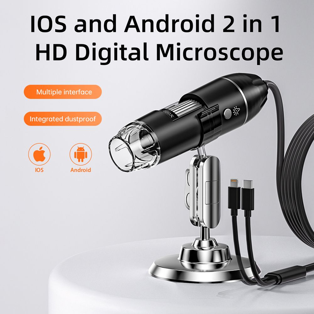 Digital Microscope 2MP Pixel 50-1000X Magnification Portable