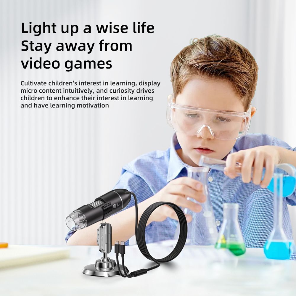 Digital Microscope 2MP Pixel 50-1000X Magnification Portable