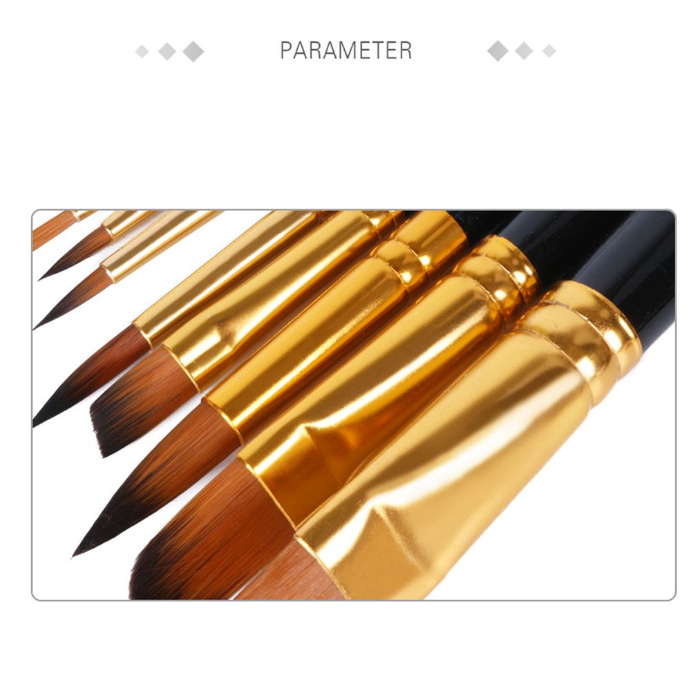 15pcs Paintbrush Set Nylon Hair Painting Brush Kit