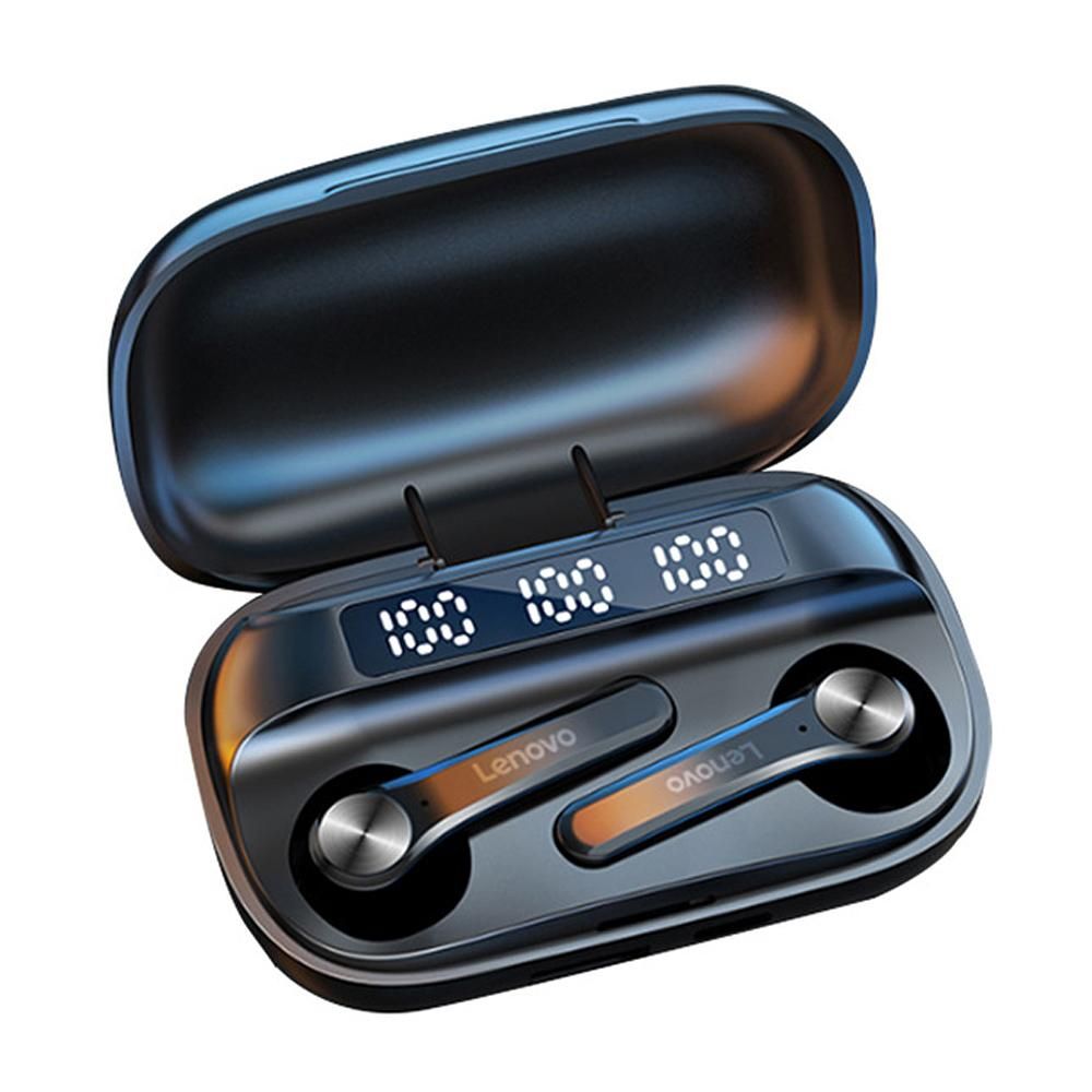 Lenovo QT81 Bluetooth 5.1 TWS Earbuds True Wireless Headphones Touch Control 1200mAh Charging Box Battery Power Display Sweatproof Sports Headset with Mic USB Output