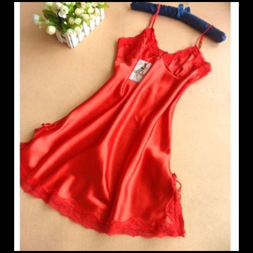 Transparent Sexy Night Wear Red
