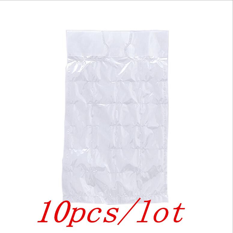 10pcs/set Disposable Ice-making Bags Cold Pack Ice Cube Tray Mold Drinking Tool-CLEAR