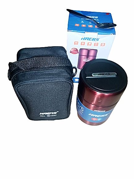 Hot Children Food Flask With Spoon And Bag