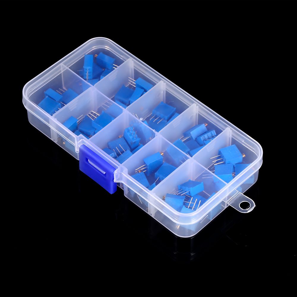 50Pcs 3296W Multiturn Trimmer Potentiometer Kit 3296W High