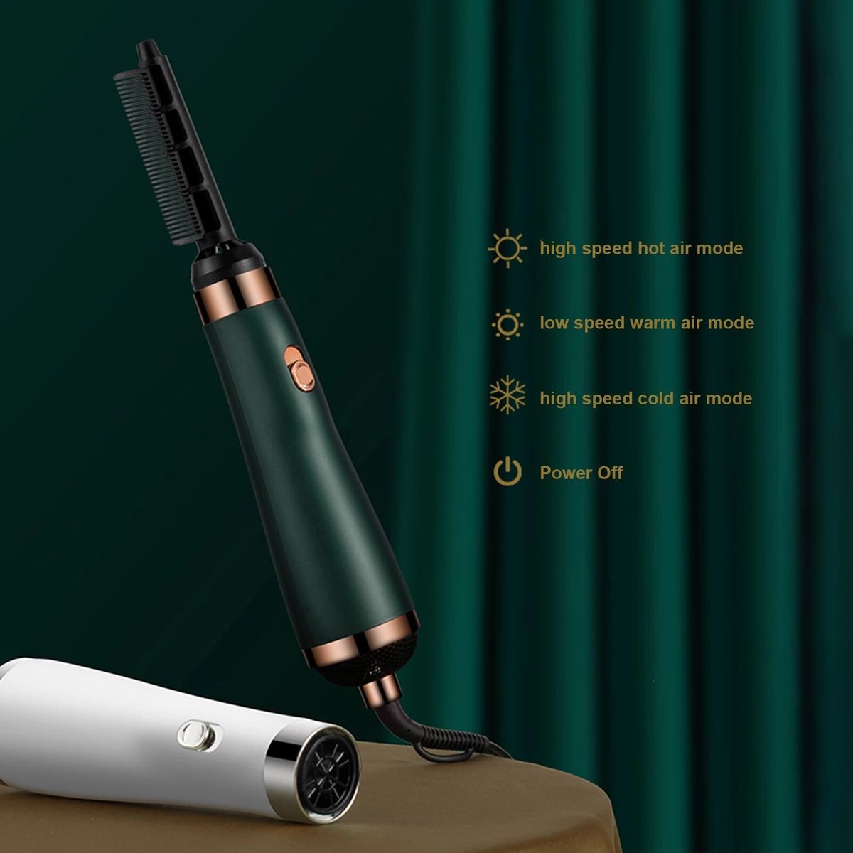 3in1 Ionic Hair Dryer Brush Styler Volumizer  Air Brush Blow Dryer Brush Hair Styler Hair Dryer Comb Electric Dry  Curler