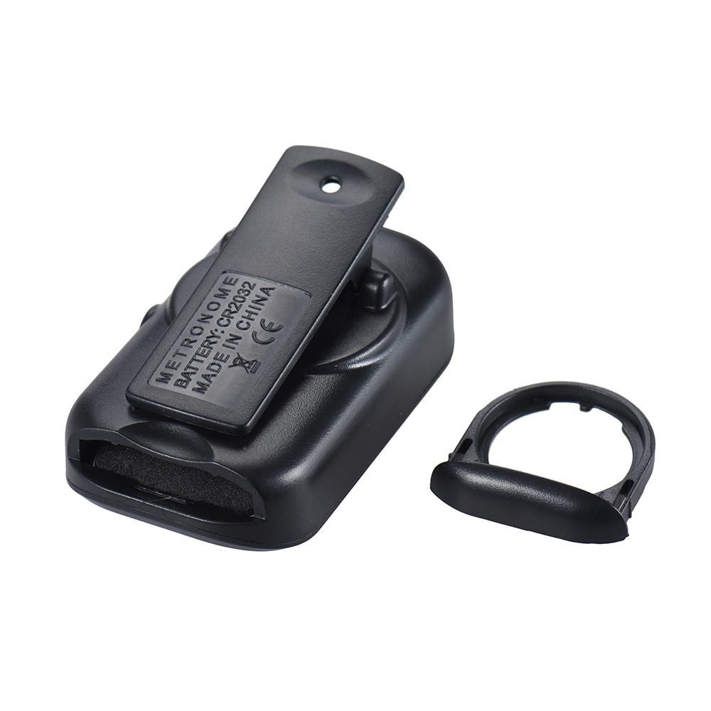 Professional Clip on Digital Beat Tempo Metronome LCD Screen Lightweight & Mini for Violin Guitar Bass Musical Instrument Black
