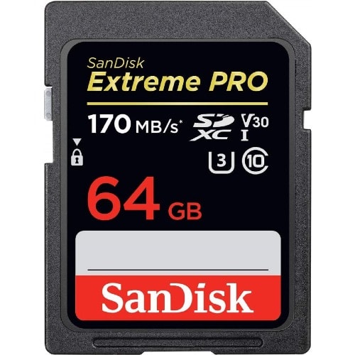 Extreme Pro Sdxc V30 U3 Memory Card - 64GB