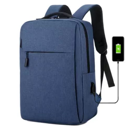 Waterproof Travel Laptop Backpack - Blue