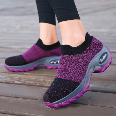 Slip-On Sneakers For Ladies - Purple