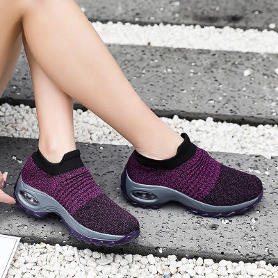 Slip-On Sneakers For Ladies - Purple