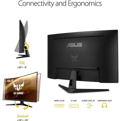 Tuf Gaming Vg328h1b 31.5" 16:9 Curved 165 Hz Adaptive-sync Va Monitor