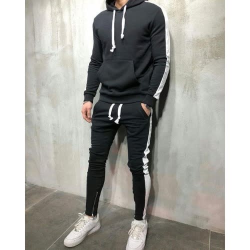 Zipped Striped   Up And Down - Black And White