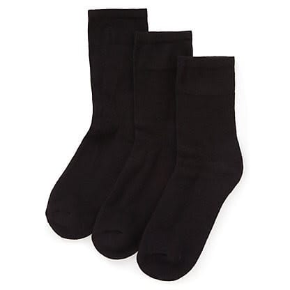 Ankle Socks - 3 Pairs - Black
