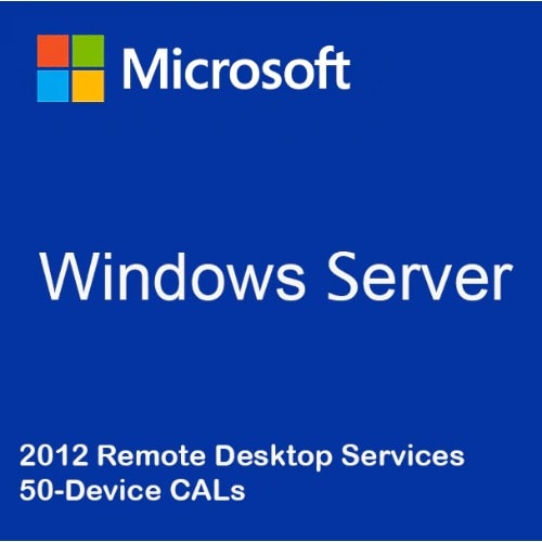 Windows Server 2012 Remote Desktop Services 50-device Cals
