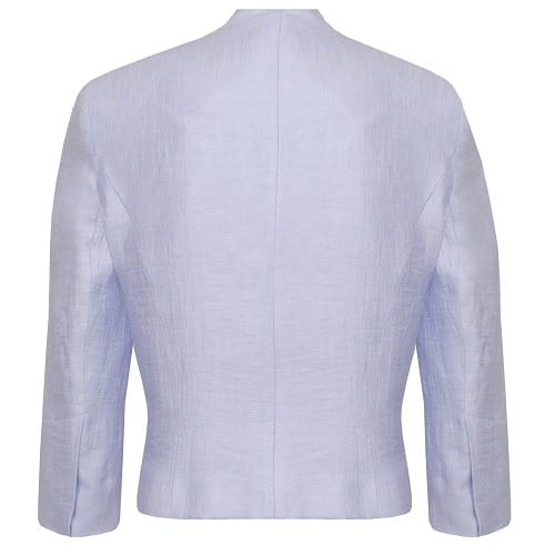 Crinkle Skirt Suit - Ice Blue