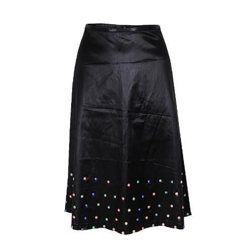 Stunning Ladies Pearl Detailed Skirt - Black - Lsk-4654