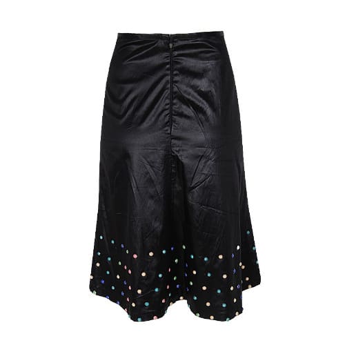 Stunning Ladies Pearl Detailed Skirt - Black - Lsk-4654