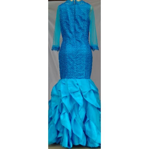High Neckline Luxury Women's Dinner /evening Gown - Size 12