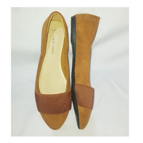 Trendy Pointed Ladies Office Flat Shoe - Brown