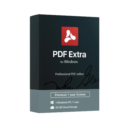 Pdf Extra - Professional Pdf Editor – 1 Windows Pc / 1 User / 1 Year License