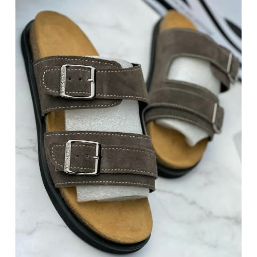 Classy Male Leather Suede Slippers