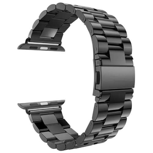 Stainless Steel Metalic Strap For Iwatch & Smartwatch - 42/44mm - Black