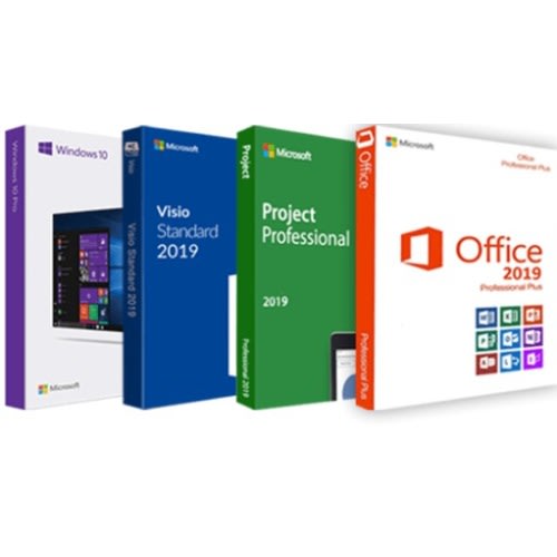 Windows 10, Office 2019, Visio 2019 & Project 2019 Bundle