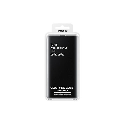 Samsung S10 Plus - S10+ Smart Clear View Cover - Black