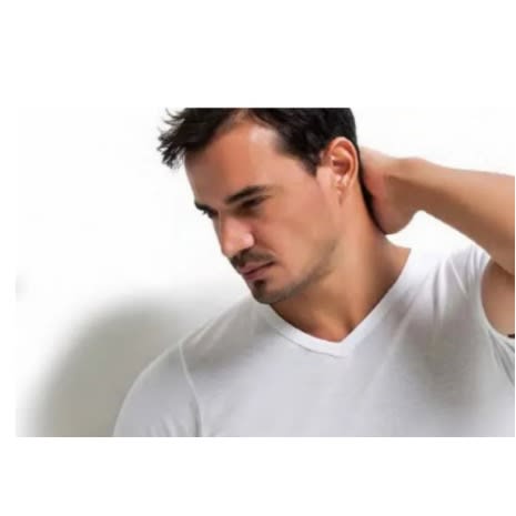 Dorea Men's White V-neck Vest- 100% Cotton