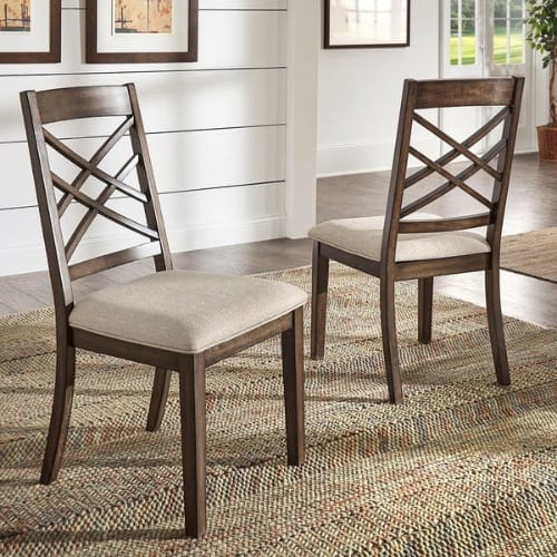 Petersburg  Espresso Finish Dining Chairs - Set Of 2