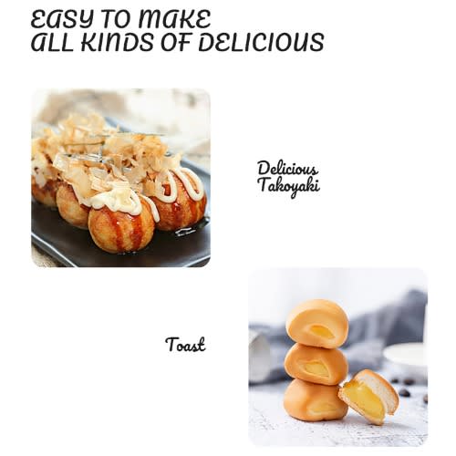 Octopus Balls Machine Takoyaki Pan Waffle Maker-Power-1000W