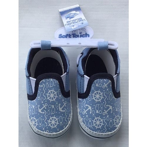 Soft Bottom Baby Shoes- Light Blue