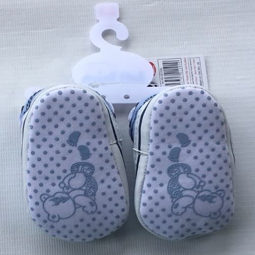 Soft Bottom Baby Shoes- Light Blue