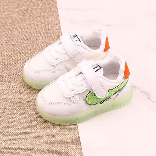 Kid's Led Sneakers- White