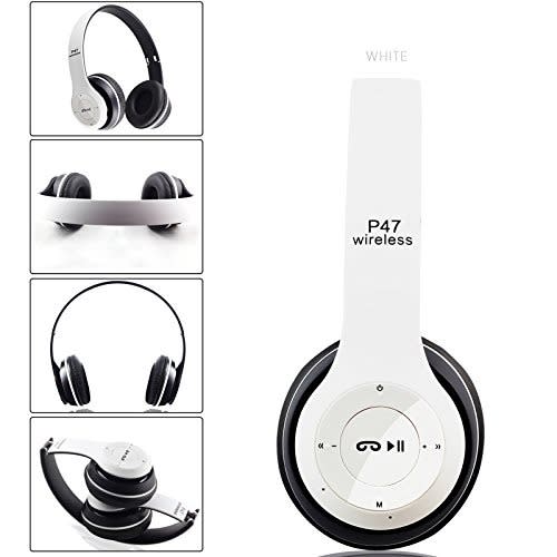 P47 Wireless Bluetooth Headset - White
