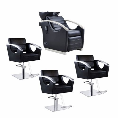 Professional Washing Hair Basin With 3 Chair-120cm