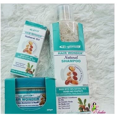 Hair Wonder Cream - 200ml + Shampoo 500ml + Oil 70ml