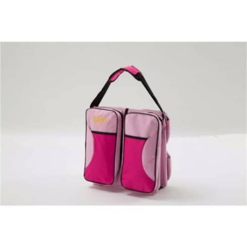 3 In 1 Diaper Bag - Travel Bed And Change Station - Pink