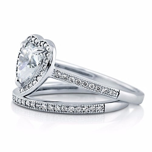 925 Sterling Wedding Ring Set RSE0023
